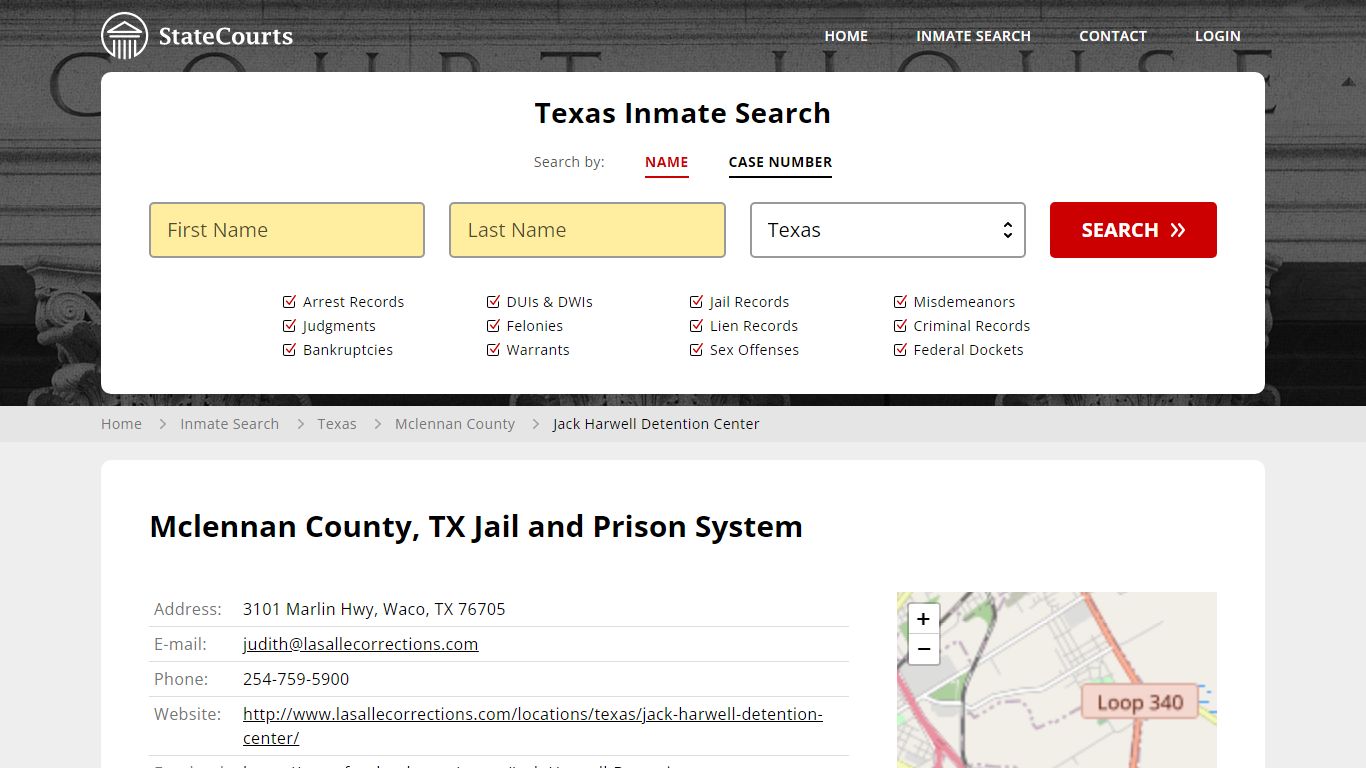 Jack Harwell Detention Center Inmate Records Search, Texas - StateCourts